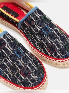 Authentic CH Carolina Herrera Canvas Monogram Espadrilles (EU 36 / US 6)